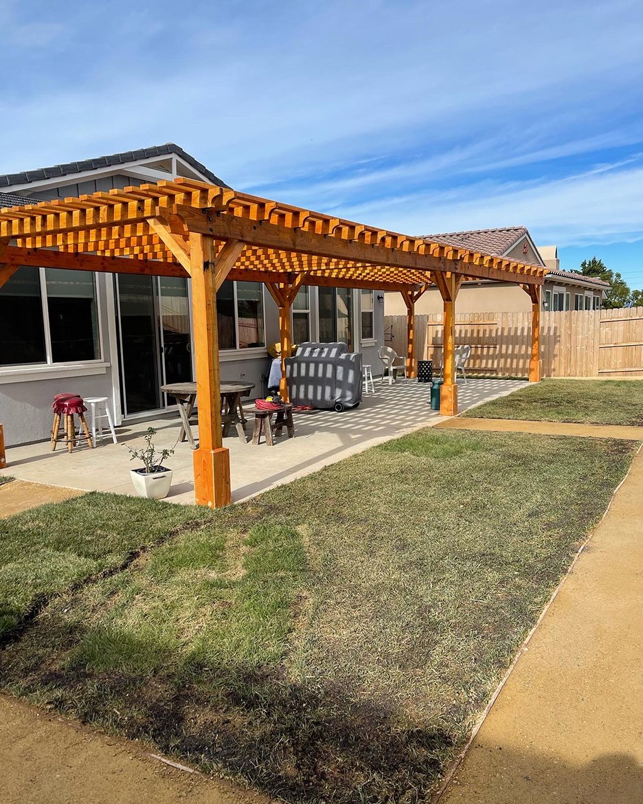 Custom pergola build on the Central Coast