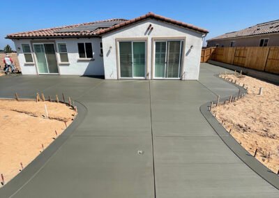 Concrete patio and driveway finish