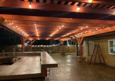 Outdoor kitchen and BBQ grill
